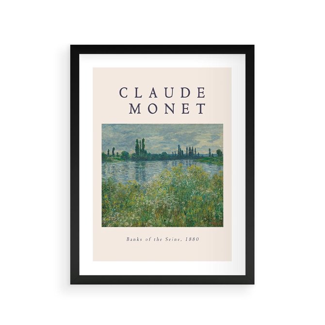 Plakat w ramie 30x40 - Claude Monet: Reprodukcja - Claude Monet, reprodukcja plakat - rama czarna