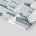 Obraz na płótnie 60x60 - Wymiarowe abstrakcje ożywiające przestrzeń - 3D, abstrakcja