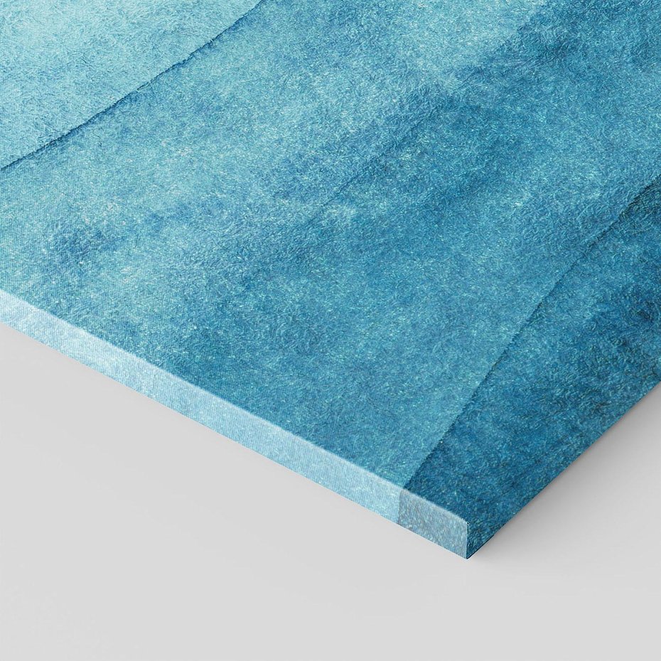 Obraz na płótnie 80x80 - Kolorowe fale akwareli - akwarela, fale