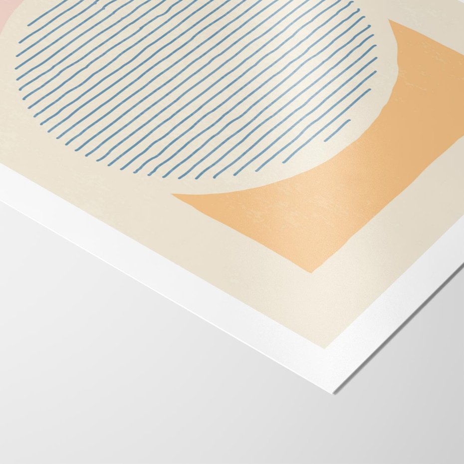 Plakat bez ramy 21x30 - Rozbijająca Opowieść - geometryczne kształty, koła