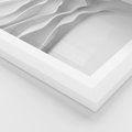 Plakat w ramie 50x70 - Żywa Natur - 3d, abstrakcja - rama biała