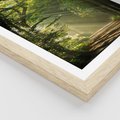 Plakat w ramie 40x50 - harmonia natury - las, drzewa - rama drewno