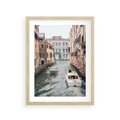 Plakat w ramie 30x40 - Wenecja na Twojej Ścianie - wenecja, kanały - rama drewno