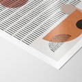 Plakat bez ramy 21x30 - Symetria w Stylu Mid-Century - minimalistyczny obraz, mid-century styl