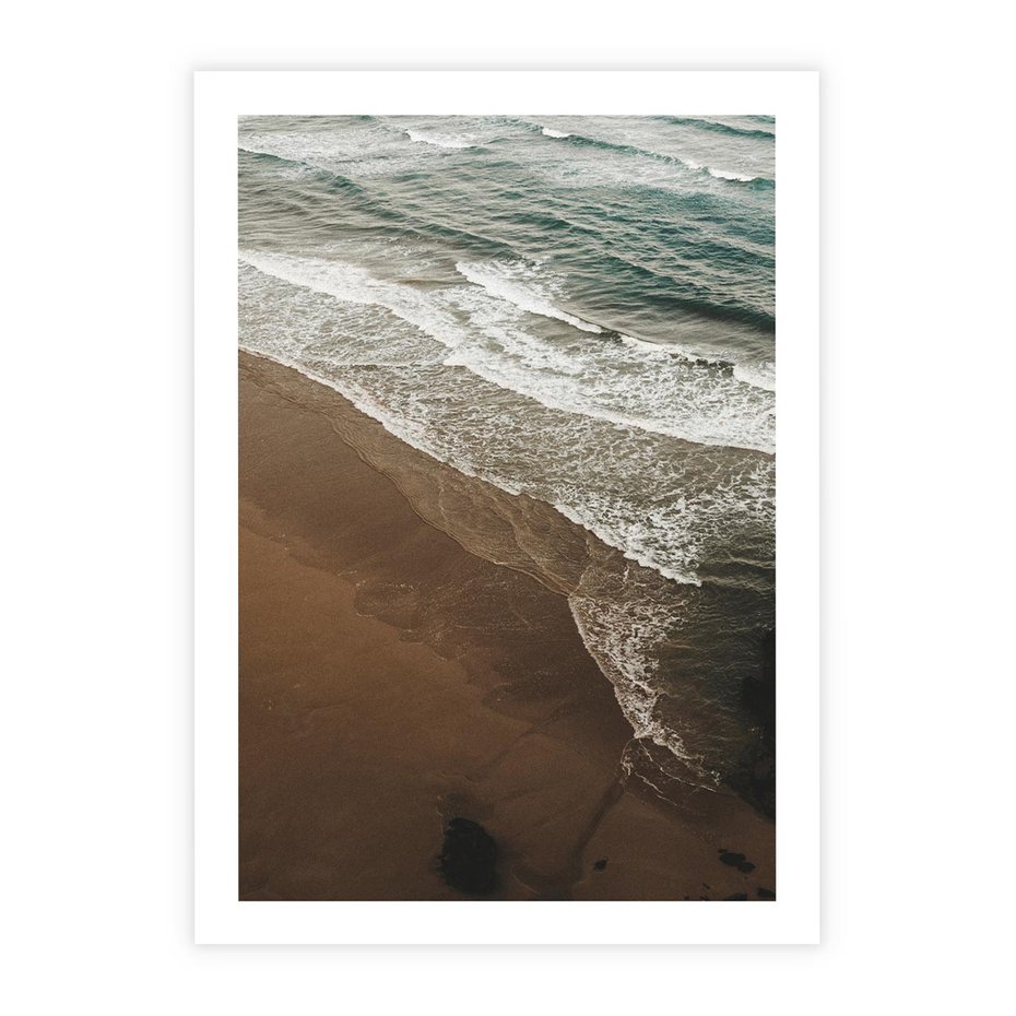 Plakat bez ramy 50x70 - Spokój nad plażą - plaża, morze