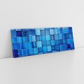 Obraz na płótnie 90x30 - Abstrakcyjne 3D: Kolorowe bloki - abstrakcja, 3d