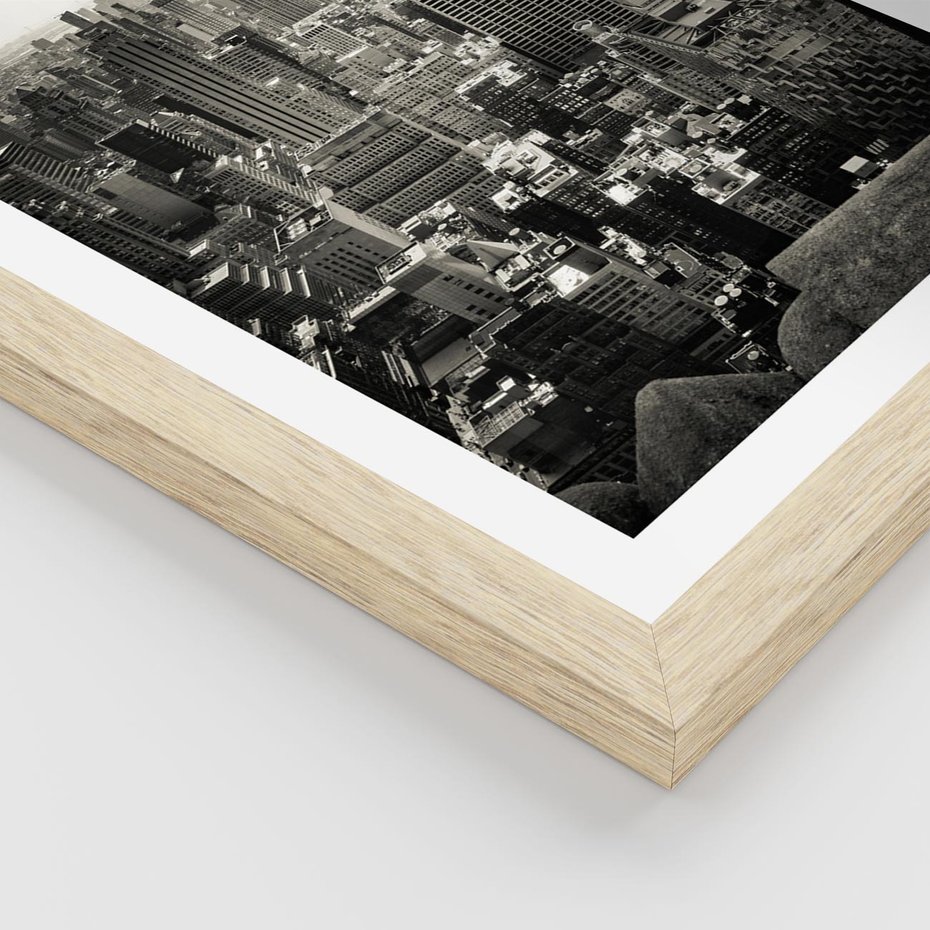 Plakat w ramie 40x50 - Dusza wielkiego miasta - Manhattan, Nowy Jork - rama drewno