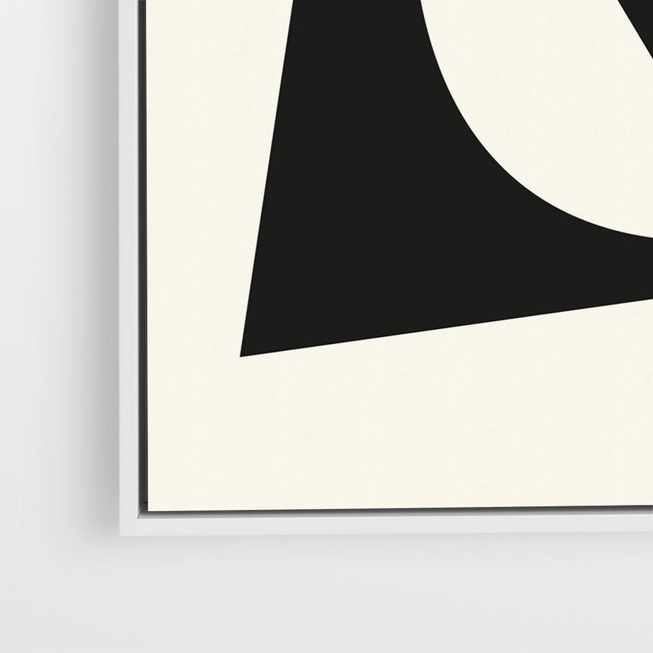 Obraz w ramie 50x50 - Tajemnicze Spektrum - abstrakcyjne kształty, geometria - rama biała