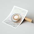 Plakat bez ramy 21x30 - Kawa w Perfekcji - kawa w filiżance, cappuccino