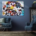 Obraz na płótnie 100x70 - Moc kolorów w graffiti - graffiti