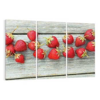 Obraz na płótnie 120x80 - smak lata - truskawki, owoce