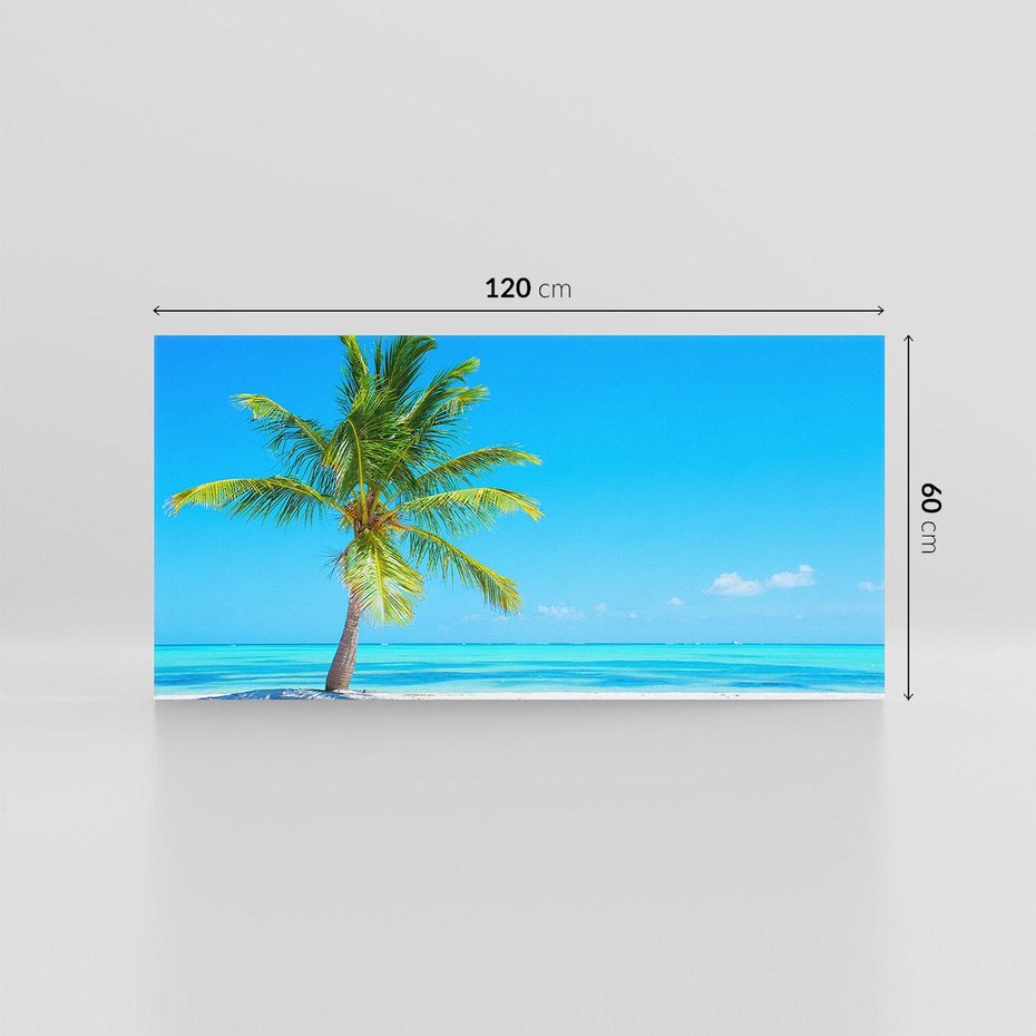 Obraz na płótnie 120x60 - Rajska Plaża na Karaibach - Karaiby, plaża