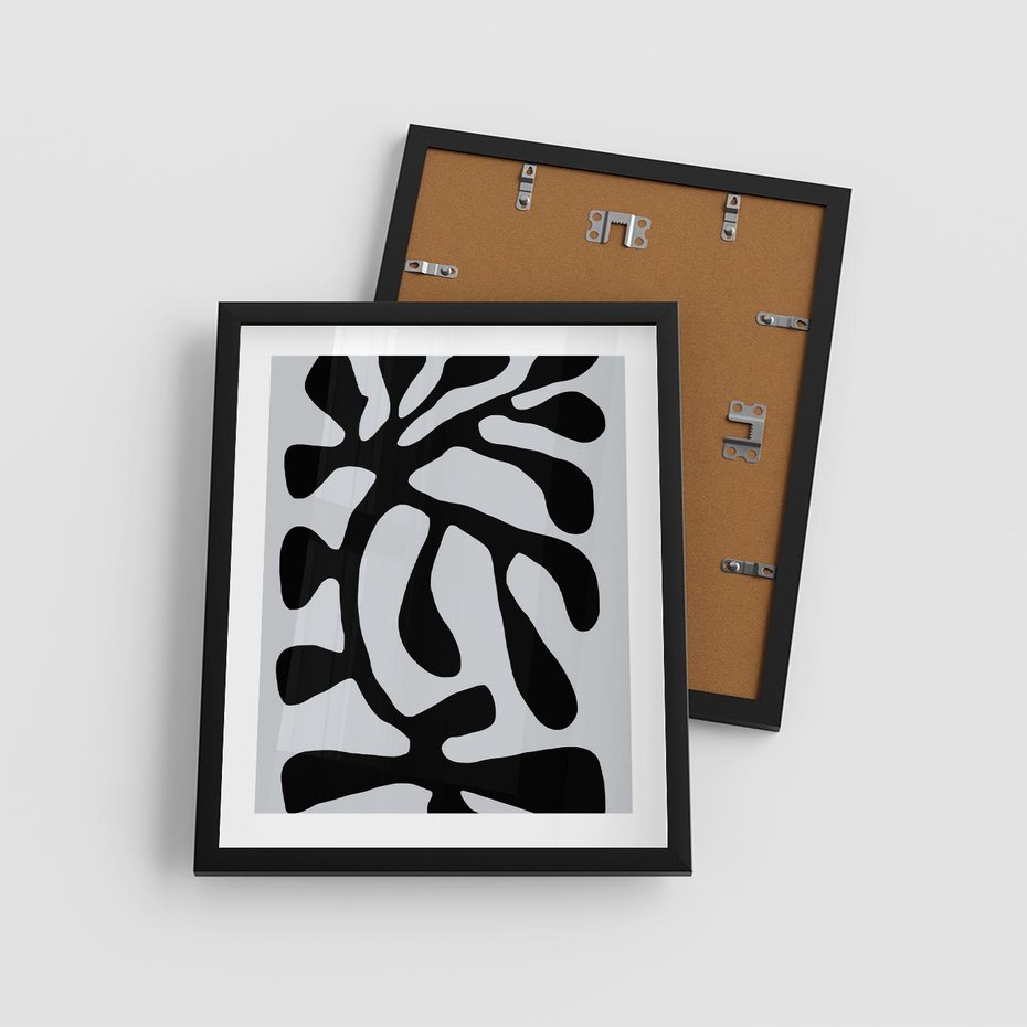 Plakat w ramie 40x50 - Przenikające Refleksje - matisse, sztuka nowoczesna - rama czarna