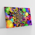 Obraz na płótnie 70x50 - Abstrakcja: gra kolorów i form - abstrakcja