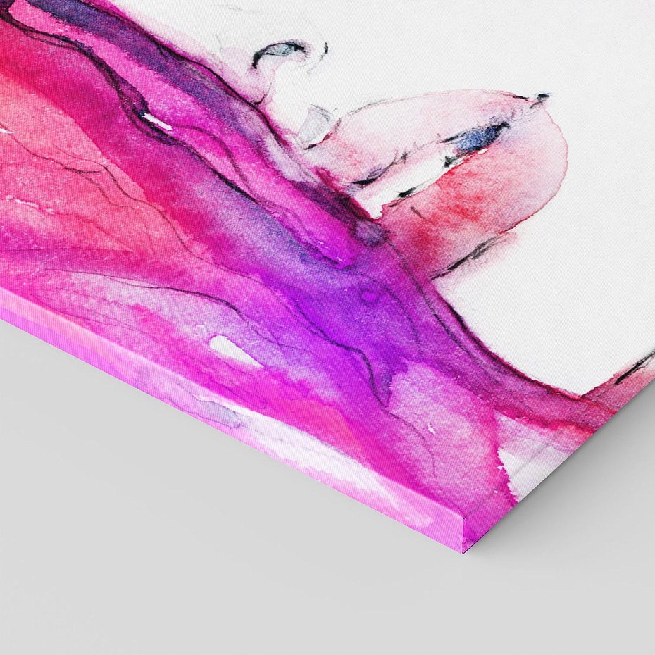 Obraz na płótnie 70x50 - Kobieta Twarz Abstrakcja - kobieta, twarz