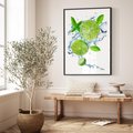 Plakat bez ramy 21x30 - Świeżość i Witalność - limonka, owoce
