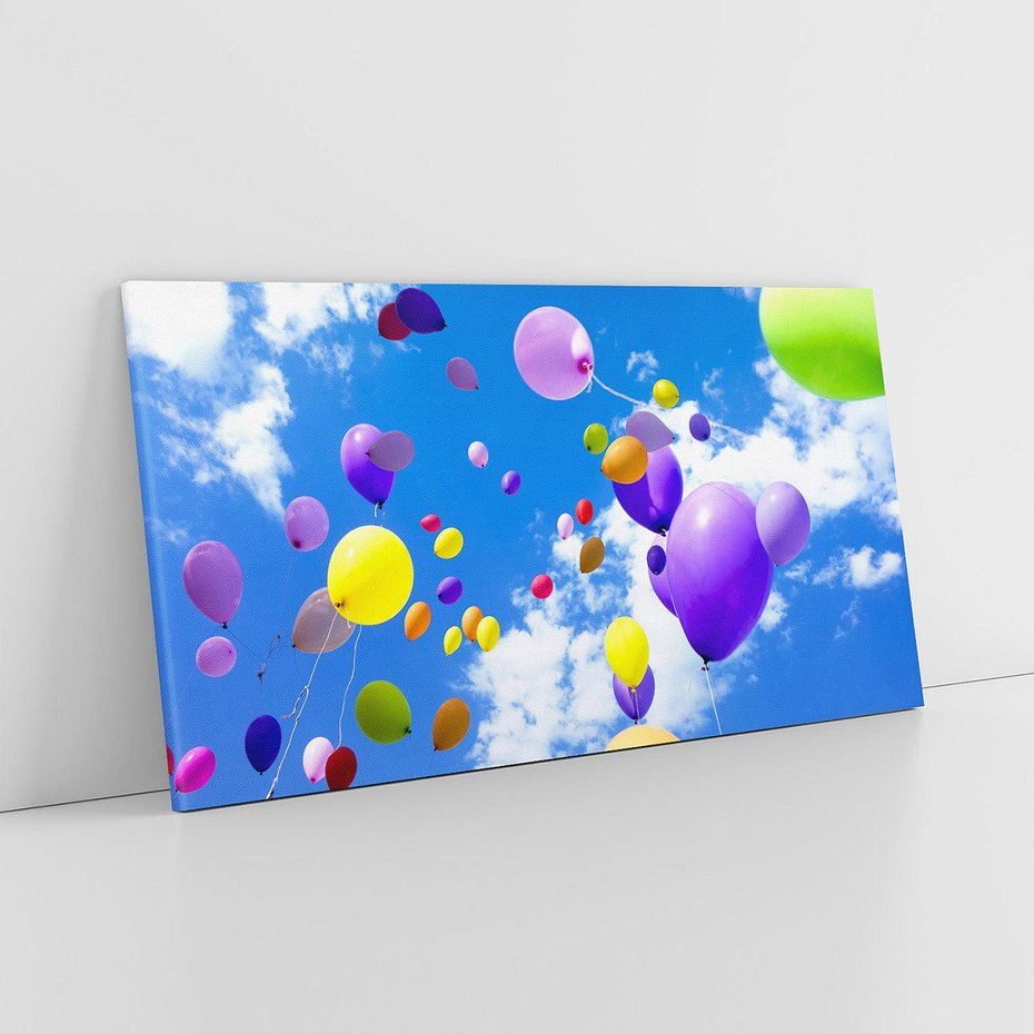 Obraz na płótnie 120x60 - Niebo pełne balonów - niebo, balony