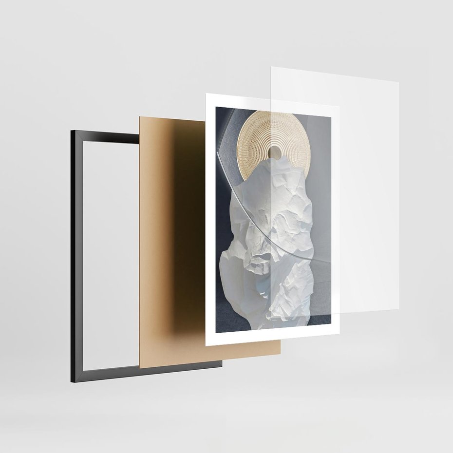 Plakat w ramie 50x70 - Wyraz Twojej Wyjątkowości - sztuka, nowoczesna - rama czarna