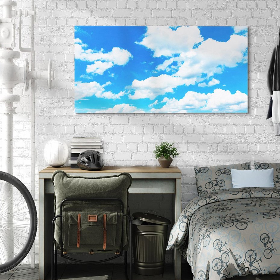 Obraz na płótnie 100x50 - Niebo pełne chmur - niebo, chmury