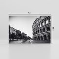 Obraz na płótnie 70x50 - Echa Historii - czarno biała fotografia, koloseum