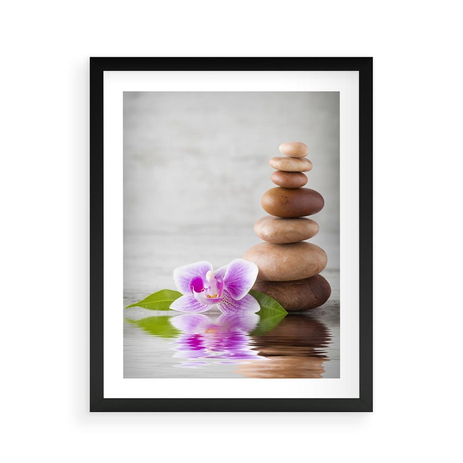 Plakat w ramie 40x50 - Spa japońskie: sztuka relaksu - spa, japońskie - rama czarna