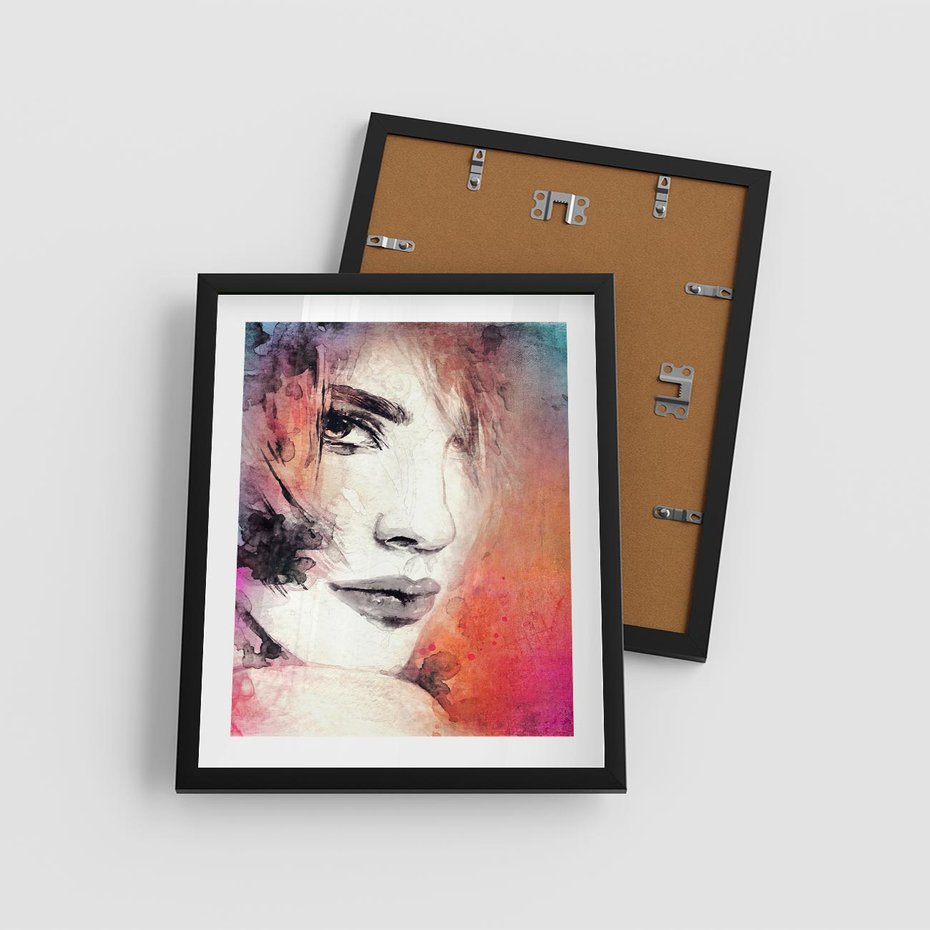 Plakat w ramie 40x50 - Kobieta w sztuce - portret, kobieta - rama czarna