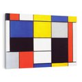 Obraz na płótnie 120x80 - Kompozycja A (1920), Piet Mondrian - Reprodukcja - reprodukcja, obraz na płótnie