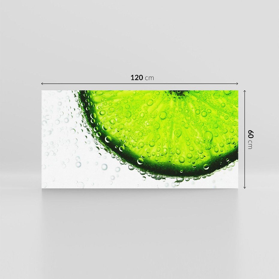 Obraz na płótnie 120x60 - Świeżość i kwasowość limonki - limnka, owoce