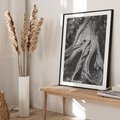 Plakat bez ramy 50x70 - Siła Natury - czarno biała fotografia, korzenie wielkiego drzewa
