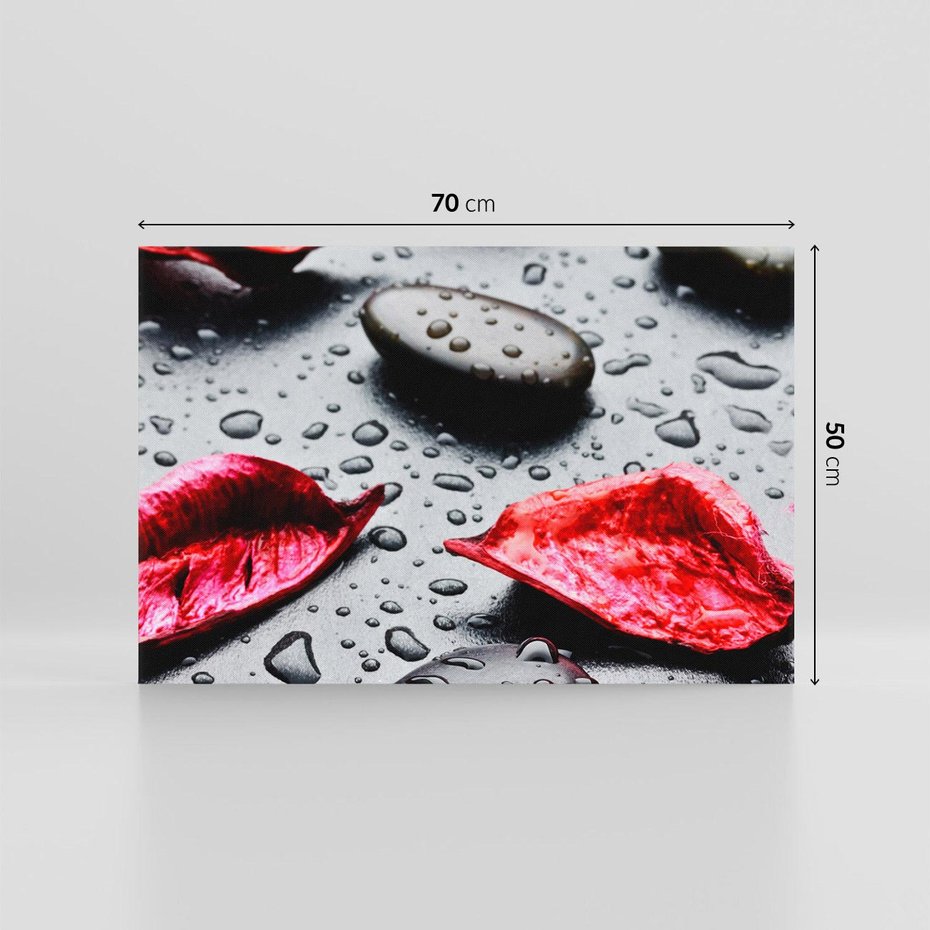 Obraz na płótnie 70x50 - Spa wśród Natury - spa, kamienie