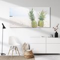 Obraz na płótnie 120x60 - Ananasy Plażowy Raj - ananasy, plaża