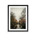 Plakat w ramie 30x40 - Jesienne Spacerki po Holenderskich Kanałach - kanały, Holandia - rama czarna