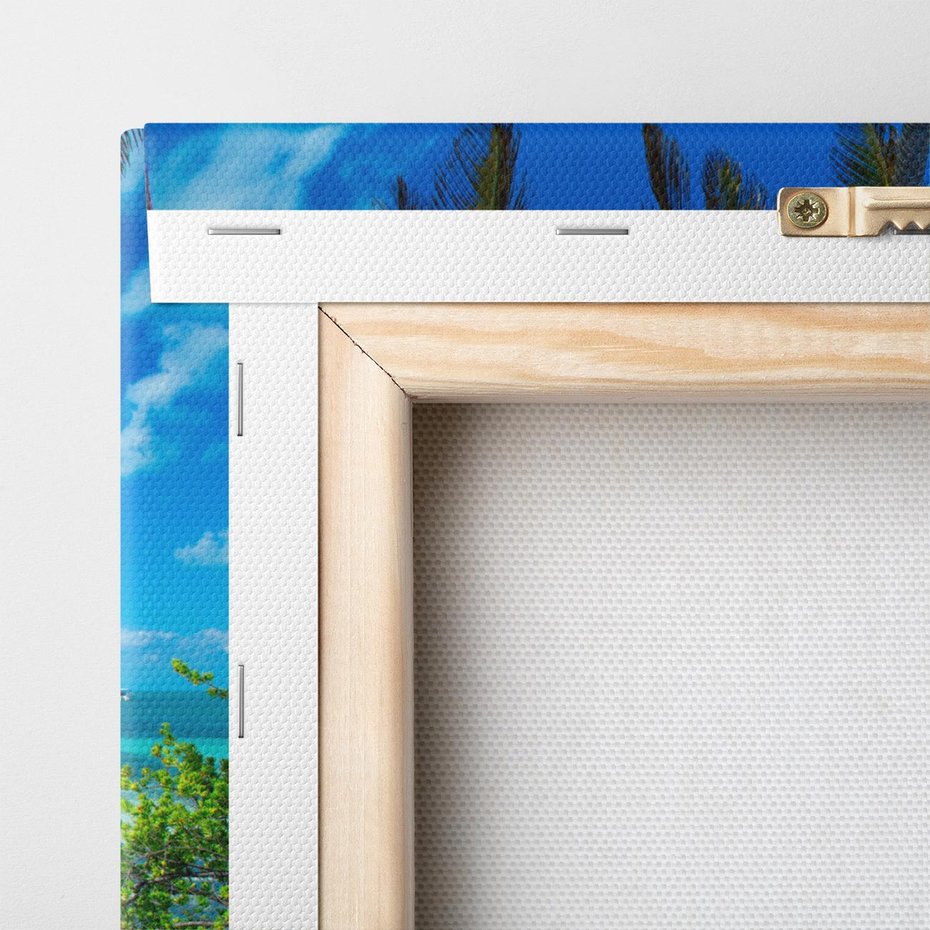 Obraz na płótnie 30x30 - Raj na Tropikalnej Wyspie - tropikalna, wyspa