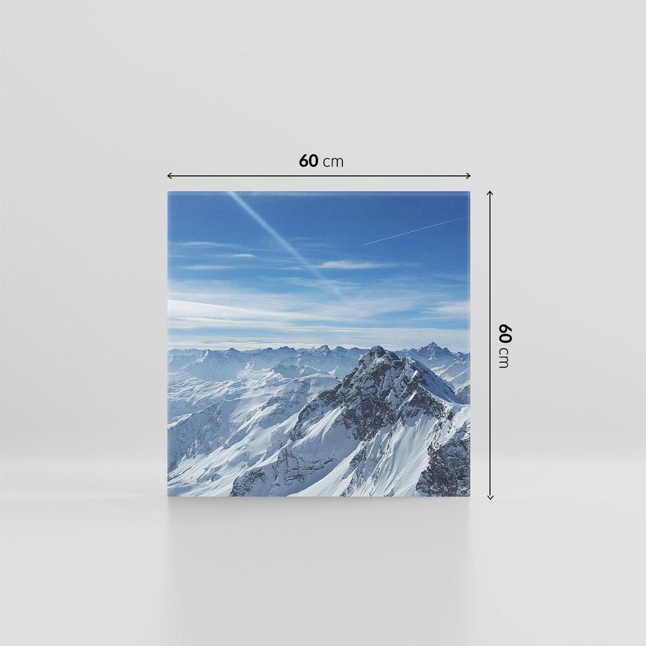 Obraz na płótnie 60x60 - Mroźne góry zima w pełnym rozkwicie - góry, zima