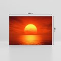 Obraz na płótnie 120x80 - Słońce nad morzem - słońce, morze