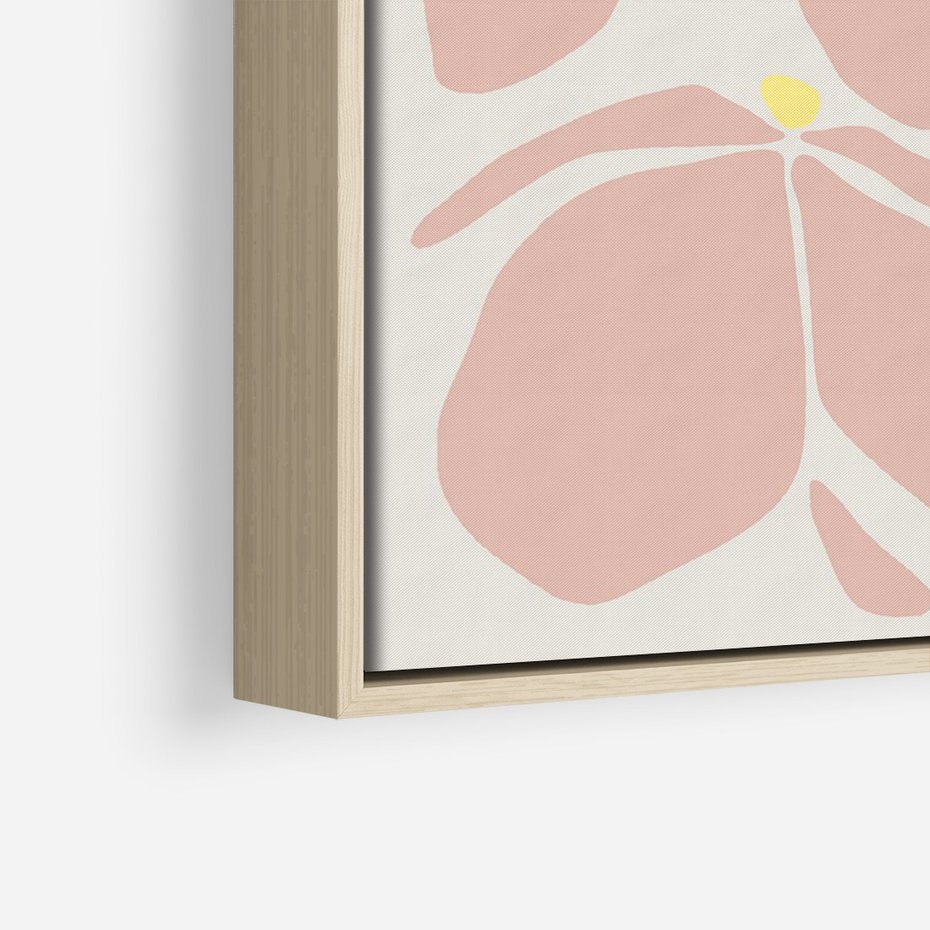 Obraz w ramie 70x100 - Rozplątane Akwarelowe Formy - abstrakcyjne boho kwiaty, kompozycja - rama drewno