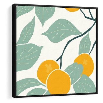 Obraz w ramie 50x50 - Wewnętrzna Melodia - plakat, nowoczesna sztuka - rama czarna