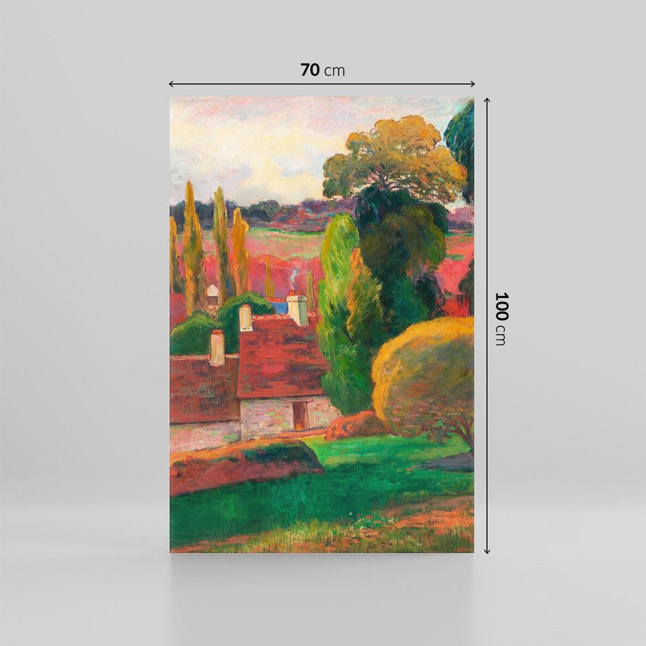 Obraz na płótnie 70x100 - Farma w Bretanii - Reprodukcja - reprodukcja, obraz na płótnie