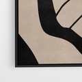 Obraz w ramie 70x100 - Obce Wariacje - abstrakcyjne linie, mroczny plakat - rama czarna