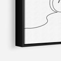 Obraz w ramie 50x70 - Minimalistyczna Przejażdżka - szkic, minimalizm - rama czarna