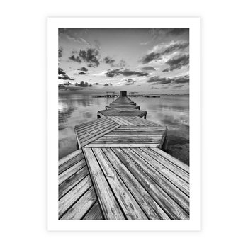 Plakat bez ramy 21x30 - Pomost nad Morzem - pomost, morze