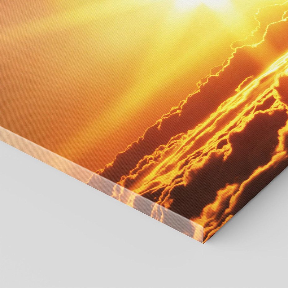 Obraz na płótnie 70x50 - Wolność podróży - samolot, słońce