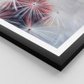 Plakat w ramie 30x40 - Minimalistyczna Delikatność - zbliżenie, dmuchawce - rama czarna