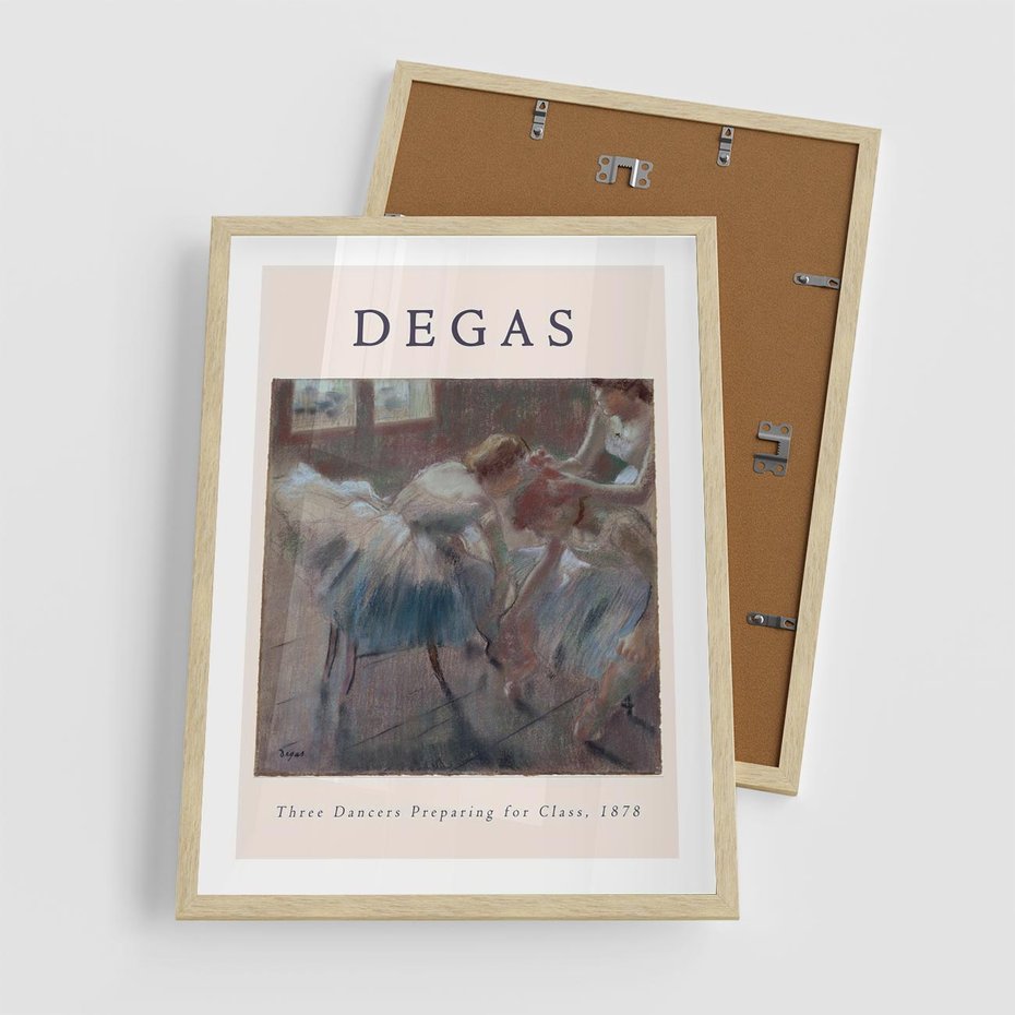 Plakat w ramie 50x70 - Elegancja Baletu na Plakacie - reprodukcja, degas - rama drewno