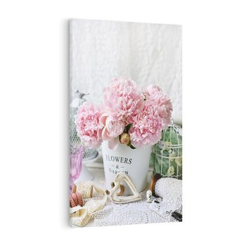 Obraz na płótnie 80x120 - Miłość w powietrzu - kwiaty, romantyczne