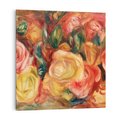 Obraz na płótnie 80x80 - "Róże" (1912), Pierre-Auguste Renoir - Reprodukcja - reprodukcja, obraz na płótnie
