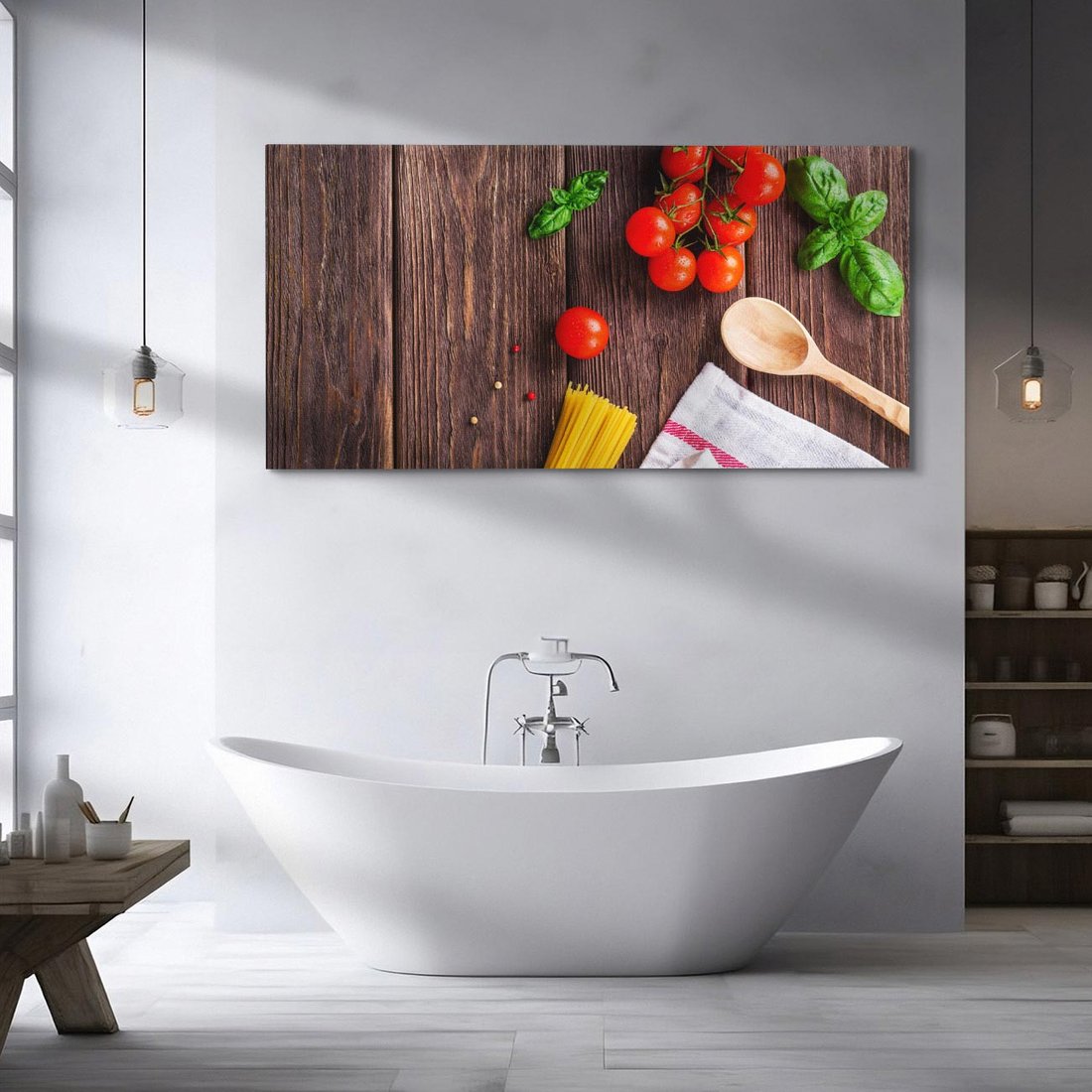 Obraz na płótnie 120x60 - Spaghetti - Kulinarne Delikatesy - spaghetti, makaron