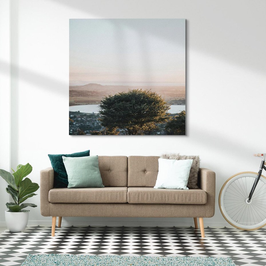 Obraz na płótnie 30x30 - Siła Natury - drzewo, pejzaż