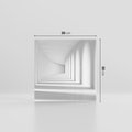 Obraz na płótnie 30x30 - Abstrakcyjny tunel: Podróż w inną przestrzeń - 3D, abstrakcja