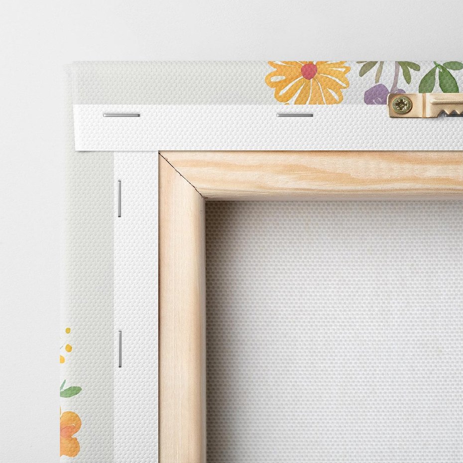 Obraz na płótnie 60x60 - Kwiatowe Marzenia - obraz do pokoju dziecka, dziewczynki